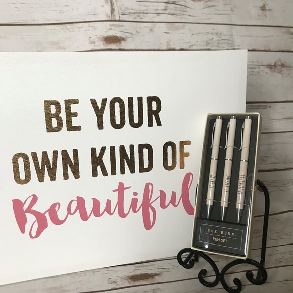Rae Dunn BE BRAVE BE STRONG Ballpoint Pen Set - Picture 1 of 5